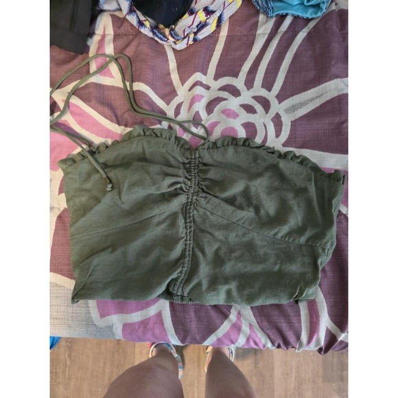 Maeve Tops - Maeve Anthropologie Crop Halter‎ Top
